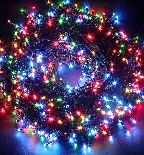 200 LED-juletræslys FLASH-snor til juletræ JULETRÆBLITS UDEN/INDVENDIG