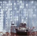 Miniatyrbillede 8 af 10: Garland CURTAIN LED juletræslys hængende istapper vinduesledninger oplader