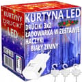 Miniatyrbillede 1 af 10: Garland CURTAIN LED juletræslys hængende istapper vinduesledninger oplader