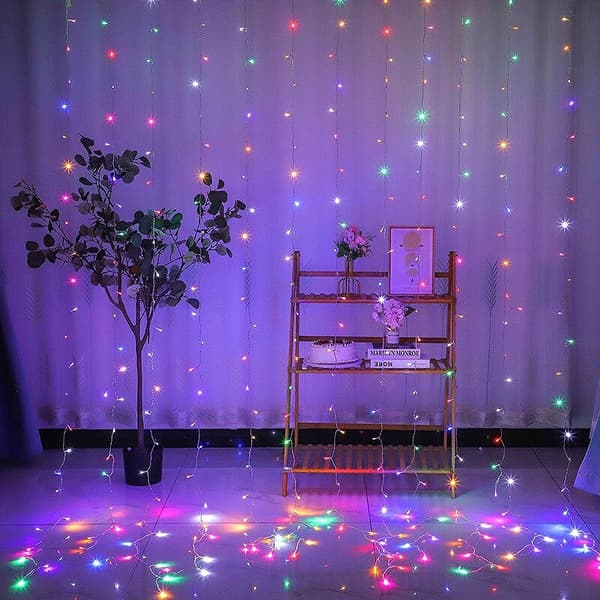 Garland CURTAIN LED joulukuusen valot roikkuvat jääpuikot ikkunan johdot laturi