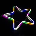 Pikkukuva 5 / 7: NEON LED STAR 30 cm KAKSIPUOLINEN ikkuna Joulukuusen valot pysyvä valo