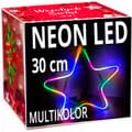 Pikkukuva 1 / 7: NEON LED STAR 30 cm KAKSIPUOLINEN ikkuna Joulukuusen valot pysyvä valo