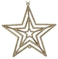 Miniatyrbild 1 av 2: Julgranshänge stjärna 11 cm guld