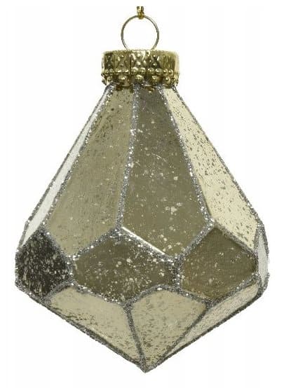 Julgranshänge guld diamant 10,5 cm