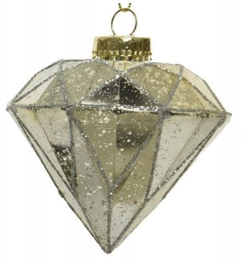 Julgranshänge guld diamant 10,5 cm