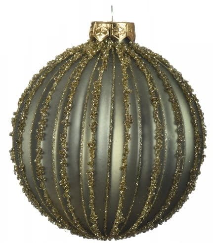 Juletræspynt i glasglimmer 10 cm