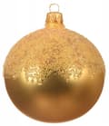 Miniatyrbillede 2 af 2: Juletræskugle, guld, 8 cm