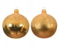 Miniatyrbillede 1 af 2: Juletræskugle, guld, 8 cm