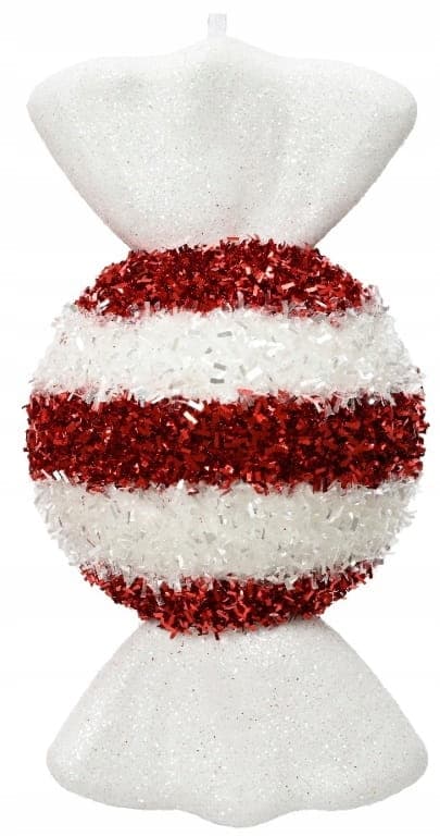 Juletræspynt slik 7x15cm Skumvedhæng 1 stk.