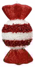 Miniatyrbillede 5 af 5: Juletræspynt slik 7x15cm Skumvedhæng 1 stk.