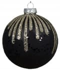 Pikkukuva 4 / 6: Lasinen joulukuusenpallo 10cm glitter 1kpl