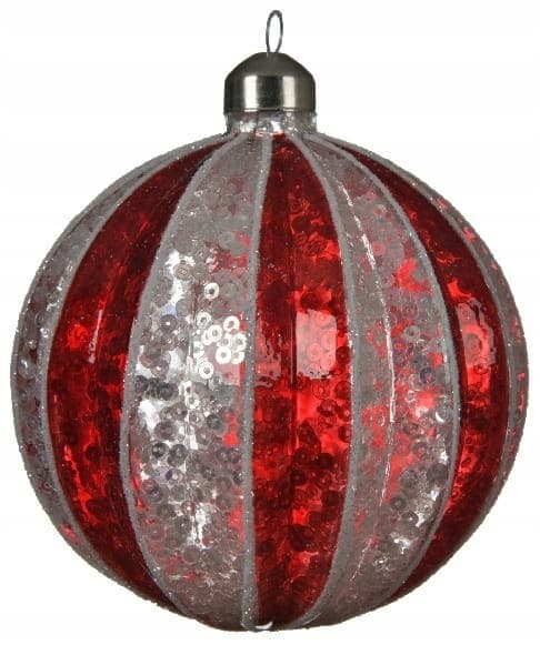 Julgranskula i paljettfärgat glas 10 cm 1 st