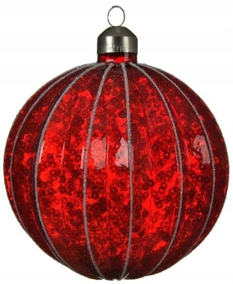 Julgranskula i paljettfärgat glas 10 cm 1 st