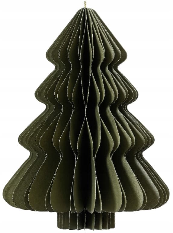 Paperinen joulukuusi-riipus 11x15cm Vihreä