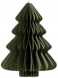 Pikkukuva 1 / 2: Paperinen joulukuusi-riipus 11x15cm Vihreä