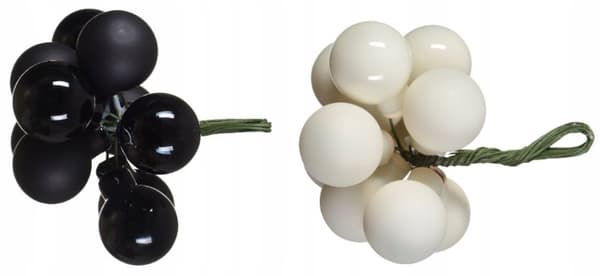Paket med 10 mini julgranskulor i glas, 2 cm