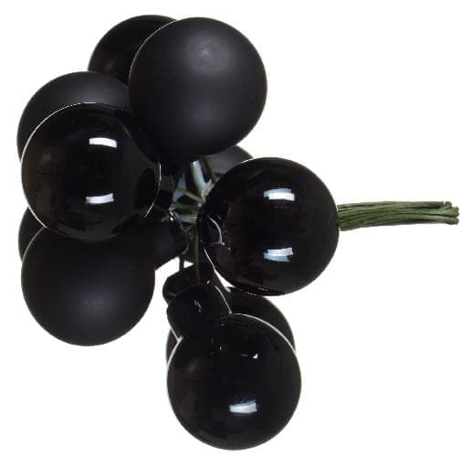 Paket med 10 mini julgranskulor i glas, 2 cm