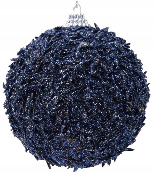 Joulupallo joulukuuseen 8cm tummansininen glitter