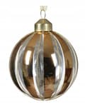Miniatyrbild 1 av 4: Julgranskula till julgran, glas, guld, 8 cm, 1 st.
