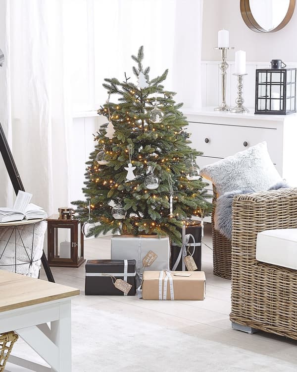 Kunstig Juletre Grønn PVC Metallfot 120 cm Tradisjonell Stil