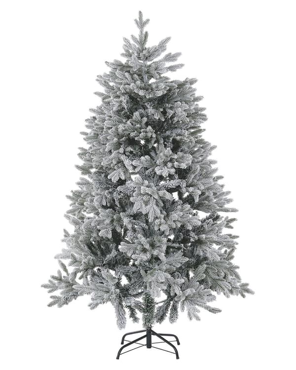 Kunstig Juletre Hvit PVC Metall 180 cm Snø Skandinavisk Stil