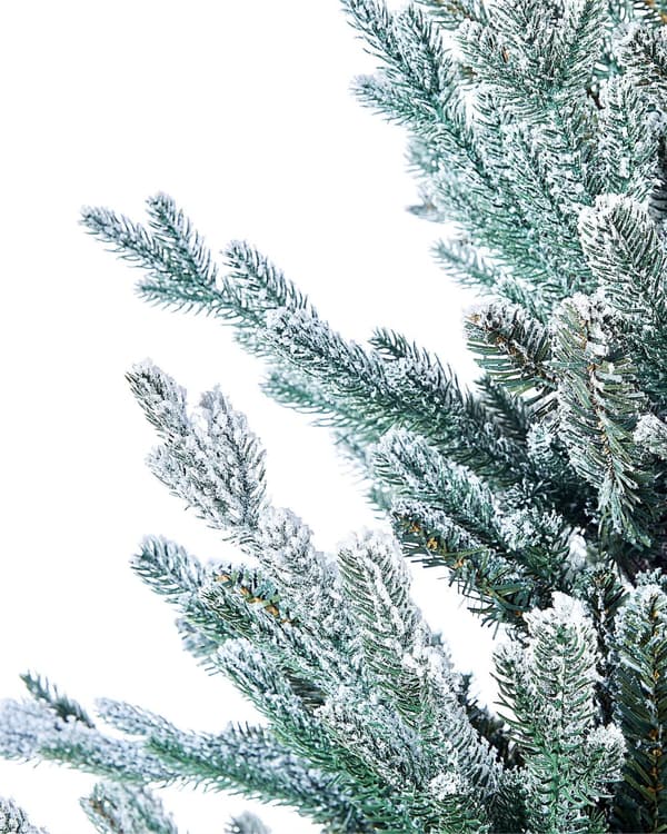 Kunstig Juletre Hvit Syntetisk 90 cm Kablede grener Vinterdekorasjon Vinterdekor