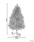 Miniatyrbilde 3 av 5: Kunstig Juletre Grønn PVC Metallbase 240 cm Tradisjonell Stil Julepynt