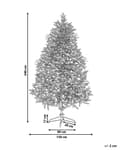 Miniatyrbilde 3 av 5: Kunstig juletre Hvit PVC Metallbase 240 cm Snødekt Skandinavisk stil Jul Julepynt