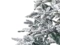 Miniatyrbilde 4 av 5: Kunstig juletre Hvit PVC Metallbase 240 cm Snødekt Skandinavisk stil Jul Julepynt
