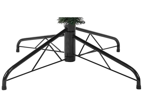 Kunstig juletre Hvit PVC Metallbase 240 cm Snødekt Skandinavisk stil Jul Julepynt