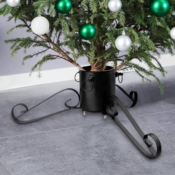 The Living Store juletræsfod 58x58x21 cm sort -  Juletræsfødder
