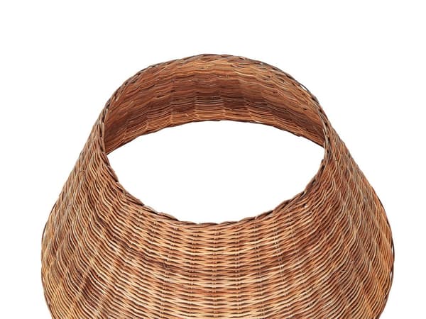 Juletræs Skjuler Natur Rattan ø 50 cm Håndlavet Juletræsfod Skjuler Pynt Juletræskurv i Flet Juletræskrave Tilbehør Under Juletræsfodsskjuler
