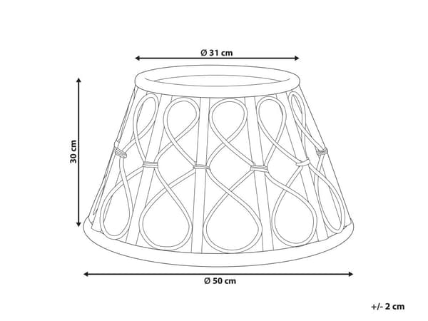 Kuusenjalan suojus luonnonväri rottinki pyöreä ⌀ 50 cm käsintehty boho joulu
