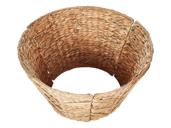 Kuusenjalan suojus luonnonväri vesihyasintti pyöreä ⌀ 45 cm käsintehty boho joulu