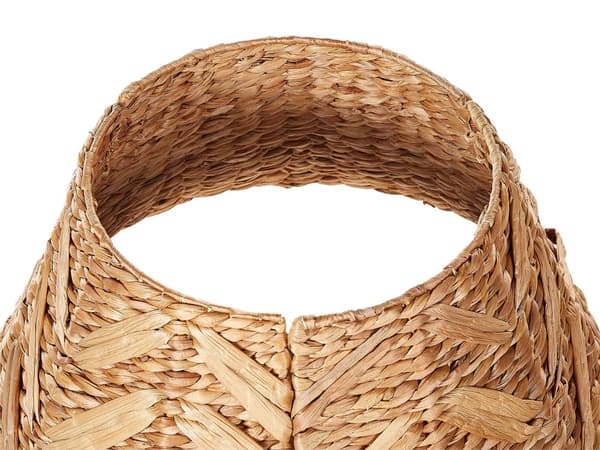 Kuusenjalan suojus luonnonväri vesihyasintti pyöreä ⌀ 50 cm käsintehty boho joulu