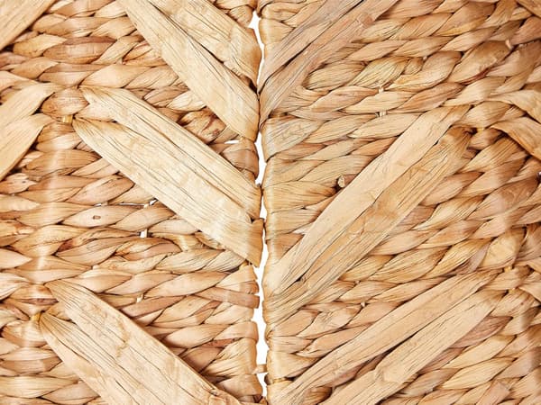 Kuusenjalan suojus luonnonväri vesihyasintti pyöreä ⌀ 50 cm käsintehty boho joulu
