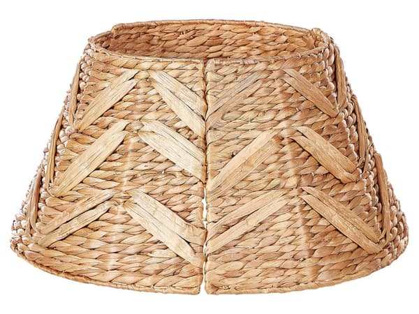 Kuusenjalan suojus luonnonväri vesihyasintti pyöreä ⌀ 50 cm käsintehty boho joulu