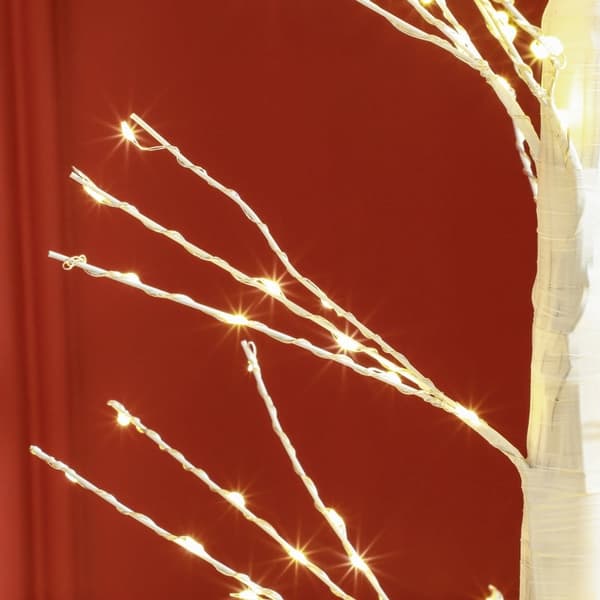 Rootz Artificiellt ljusträd - LED-träd - Dekorativt träd - Naturtrogen bark - Varmvita lysdioder - Flexibla grenar - Inomhus utomhus - 180cm x 26cm x