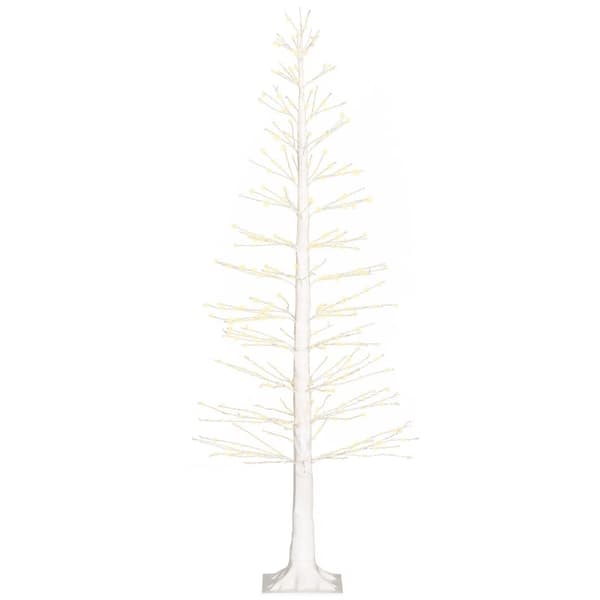 Rootz Artificiellt ljusträd - LED-träd - Dekorativt träd - Naturtrogen bark - Varmvita lysdioder - Flexibla grenar - Inomhus utomhus - 180cm x 26cm x
