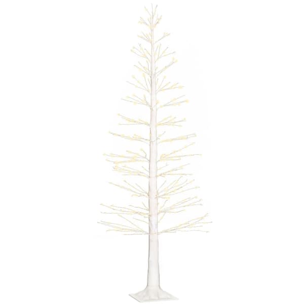 Rootz Artificiellt ljusträd - LED-träd - Dekorativt träd - Naturtrogen bark - Varmvita lysdioder - Flexibla grenar - Inomhus utomhus - 180cm x 26cm x