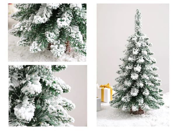 Liten Julgran med Träfot – 50 cm – Juldekoration