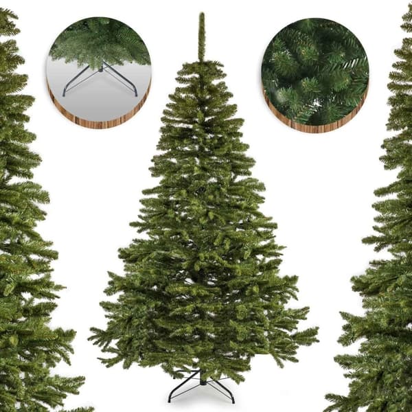 Vikingchoice 240cm Realistisk Kunstig Juletræ med 128 PVC-Grene