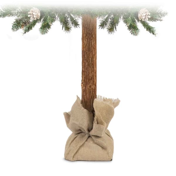 Luxe 180cm keinujoulukuusi luonnollisella rungolla & 20 käpyä - Elegantti joulukoriste