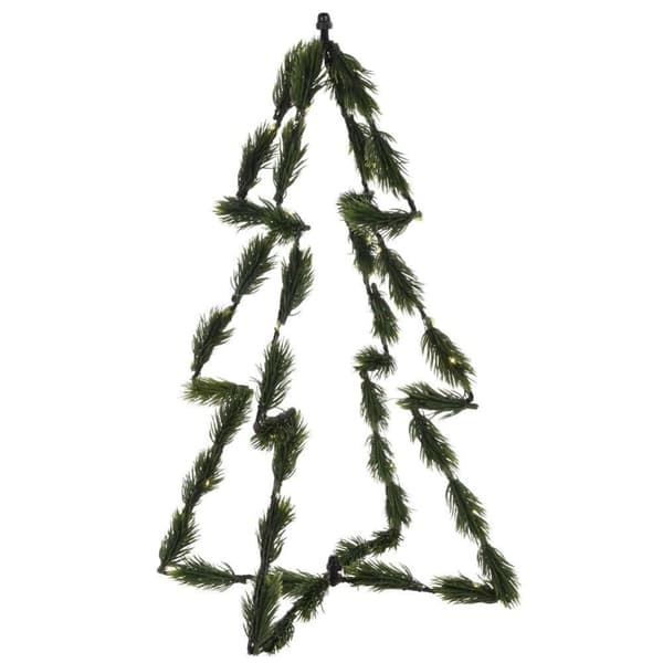 Keinotekoinen joulukuusi, valoisa, vihreä, 30 LED, 40 cm
