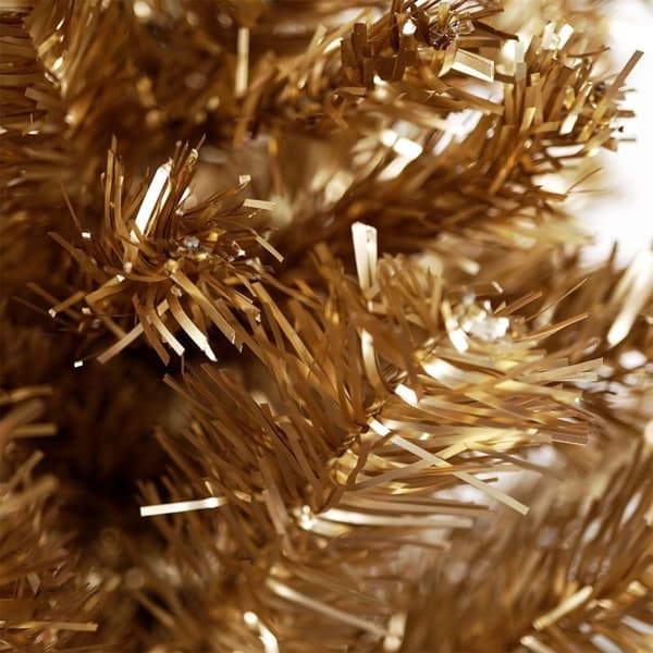 Kunstigt guld juletræ, dekorativt juletræ med jute, 60 cm