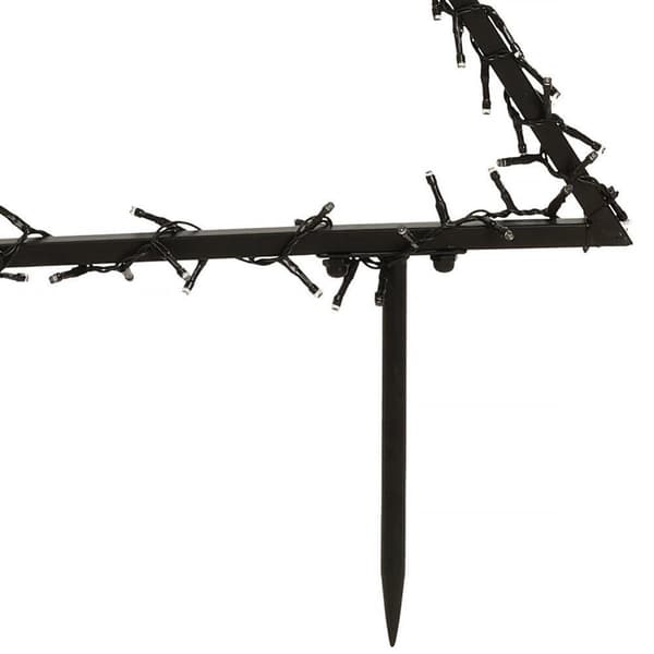 Utomhus julgran i metall, 300 LED, 125 cm