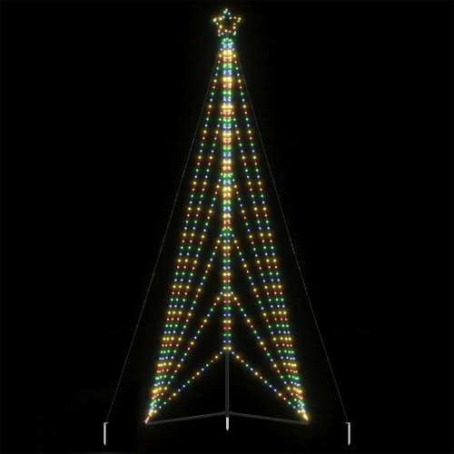 LED julgran 861 LEDs flerfärgad 478 cm