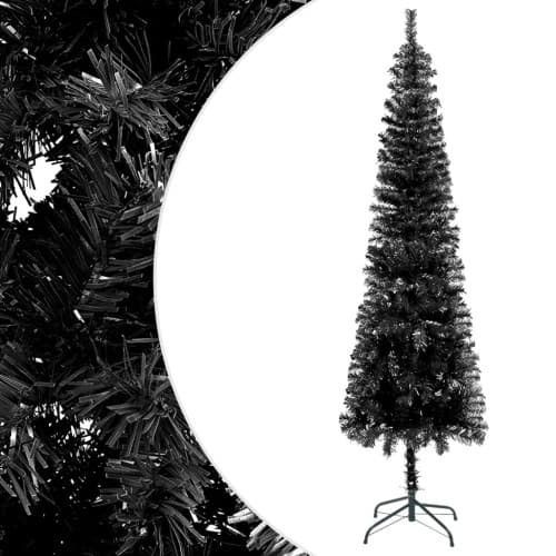 Julgran smal svart 240 cm