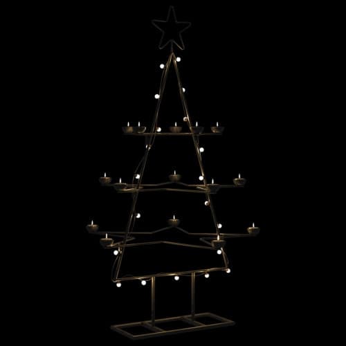 Julgran i metall svart 105 cm
