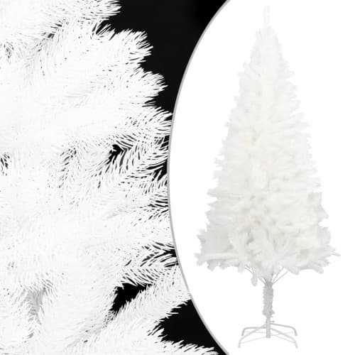 Plastgran verklighetstrogna barr vit 210 cm